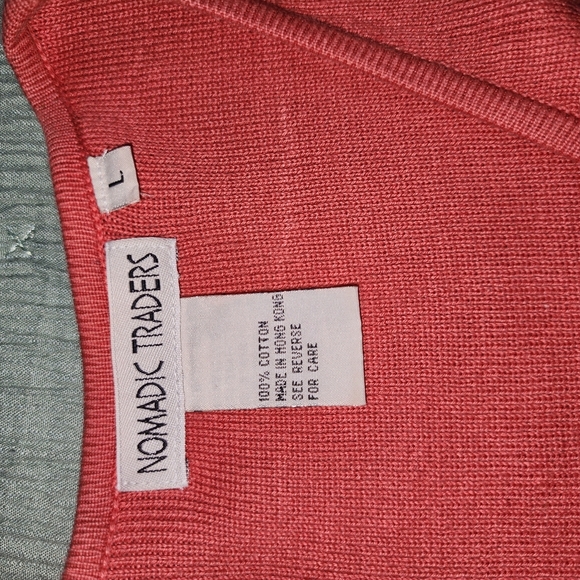 Nomadic Traders Women's Cardigan Button-Up Sweater Burnt Orange Size Large - Picture 7 of 8